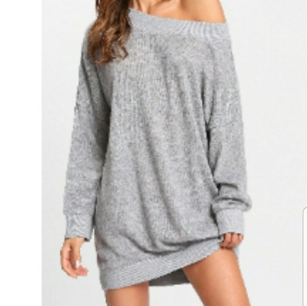NWOT Sweetheart Marled OTS Sweater Dress